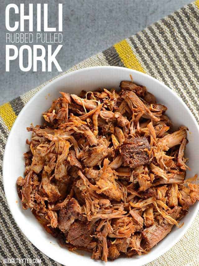 Chili Rubbed Pulled Pork - Budget Bytes