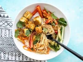 Peanut Tofu Noodle Bowls Budget Bytes