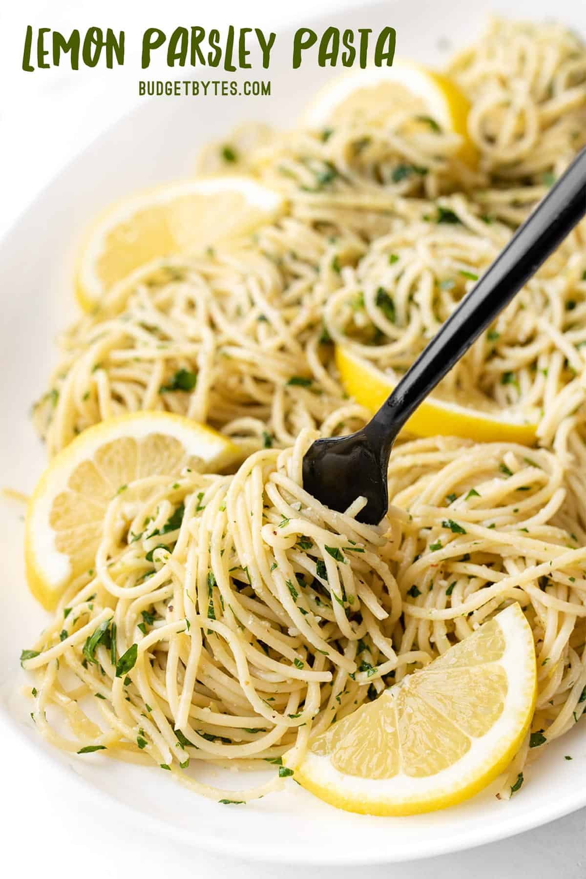 Lemon Parsley Pasta - Easy Side Dish - Budget Bytes