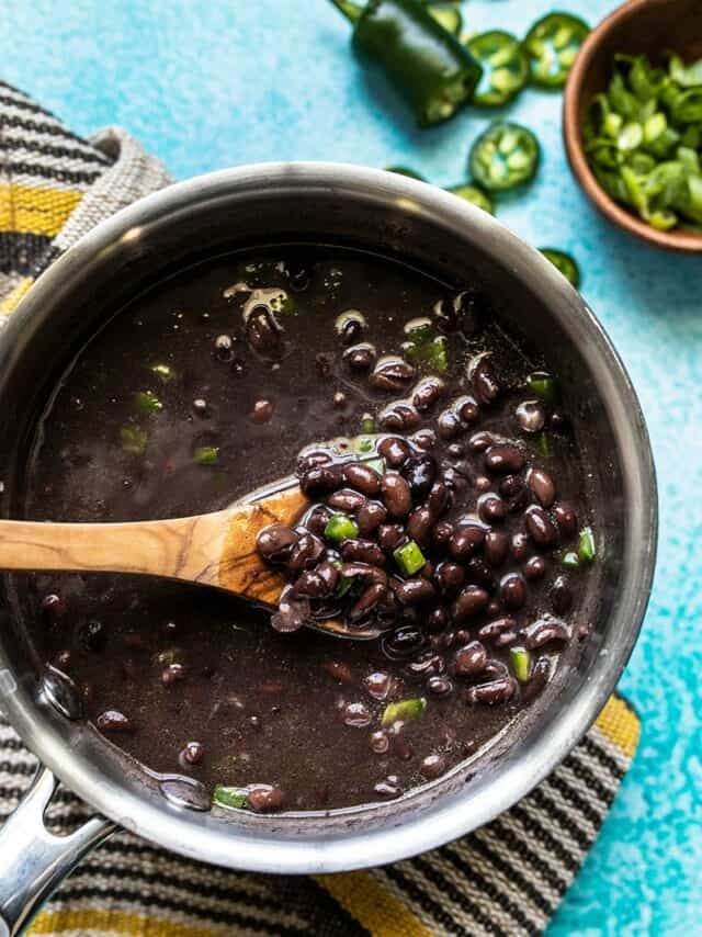 Quick Seasoned Black Beans Easy Side Dish Budget Bytes   Quick Seasoned Black Beans V 640x854 