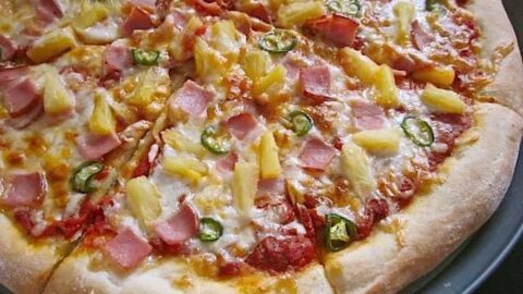Spicy Hawaiian Pizza - Dished by Kate