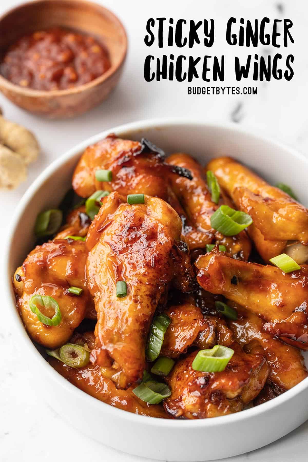 Sticky Ginger Chicken Wings Budget Bytes