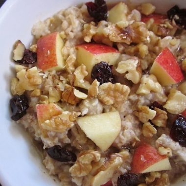 Autumn Fruit and Nut Oatmeal - Budget Bytes