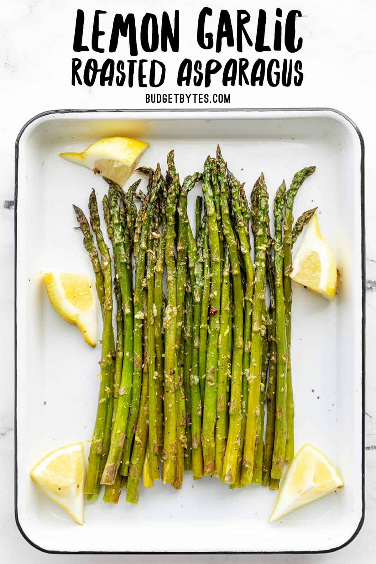 Lemon Garlic Roasted Asparagus - Budget Bytes