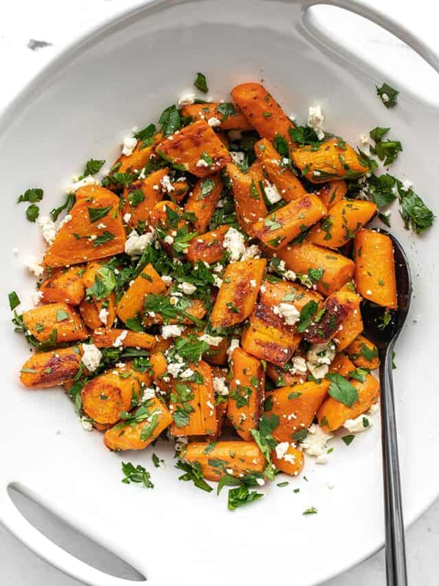 Roasted Carrot and Feta Salad - Budget Bytes