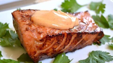 Teriyaki Salmon With Sriracha Mayo Budget Bytes