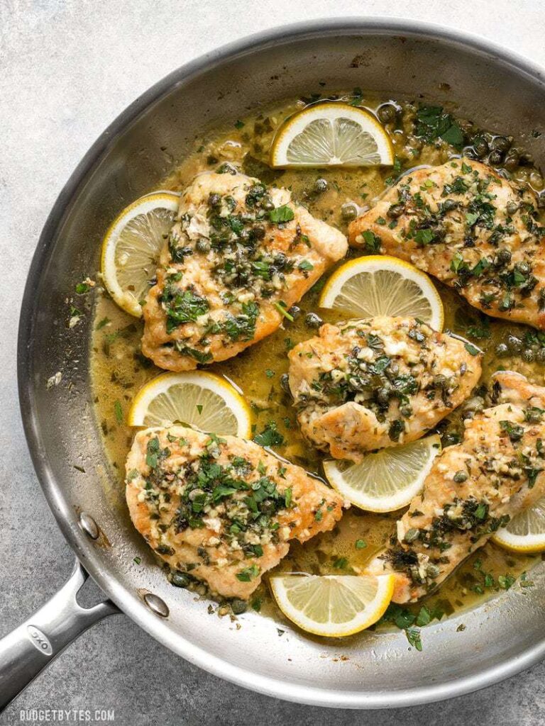 Homemade Chicken Piccata Recipe - Budget Bytes