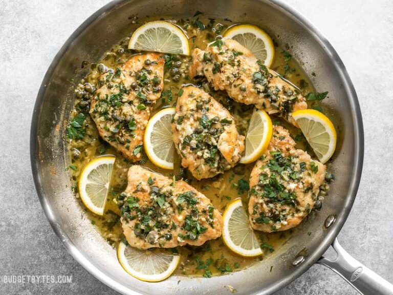 Homemade Chicken Piccata Recipe - Budget Bytes