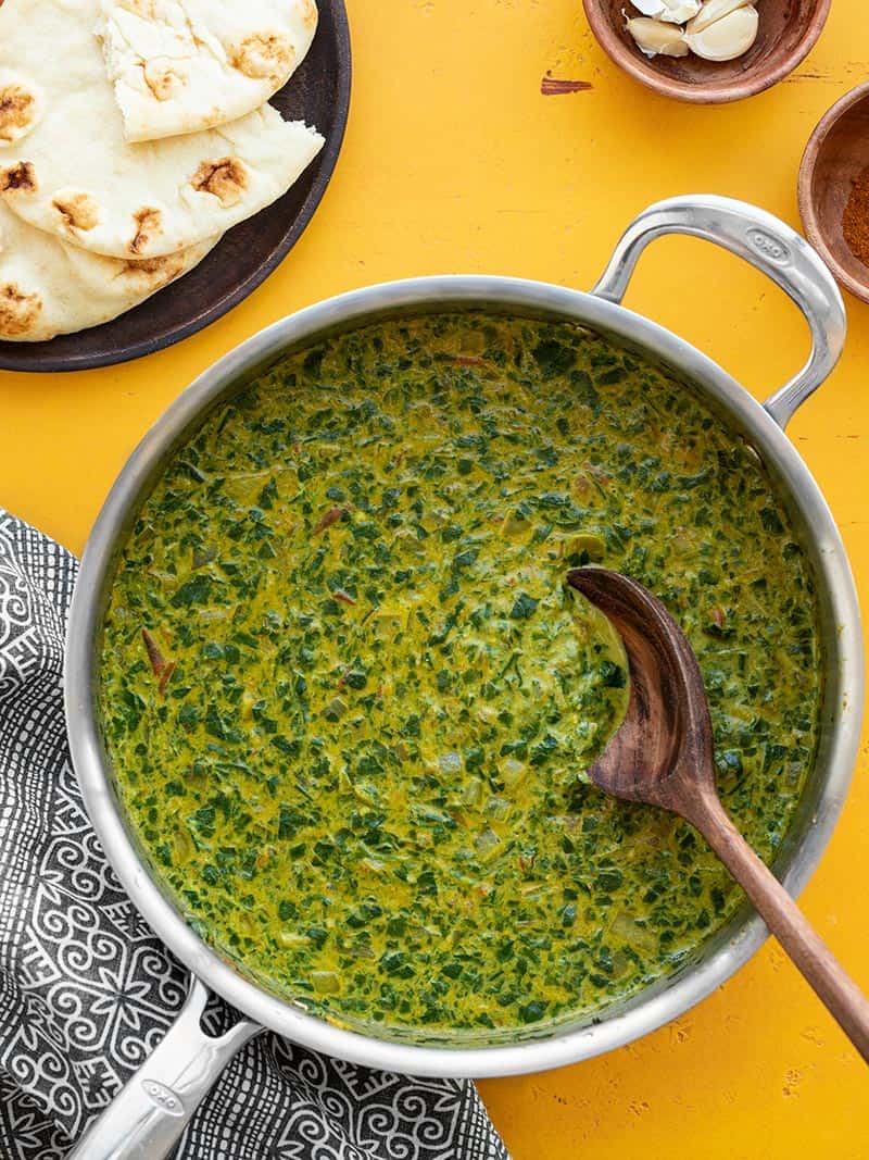 Indian Style Creamed Spinach Recipe Budget Bytes