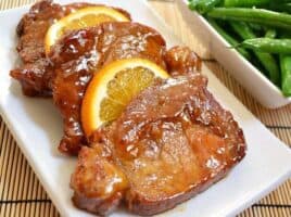 Orange Molasses Pork Chops