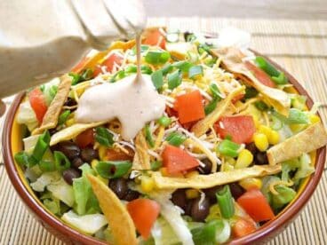 southwest salad with taco ranch dressing - Budget Bytes