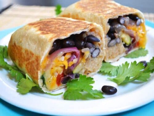 roasted vegetable burritos - Budget Bytes