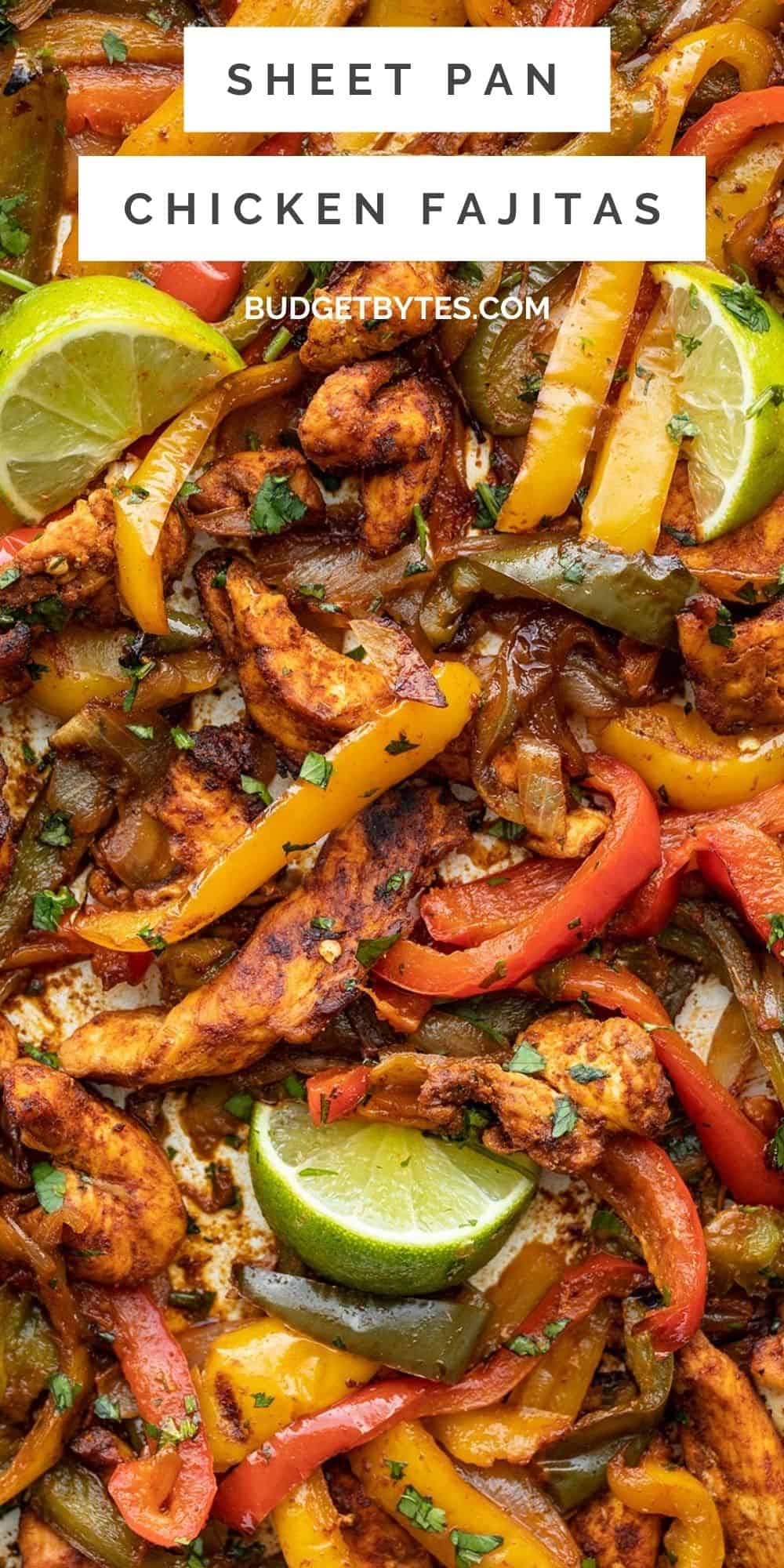 Sheet Pan Chicken Fajitas - Budget Bytes