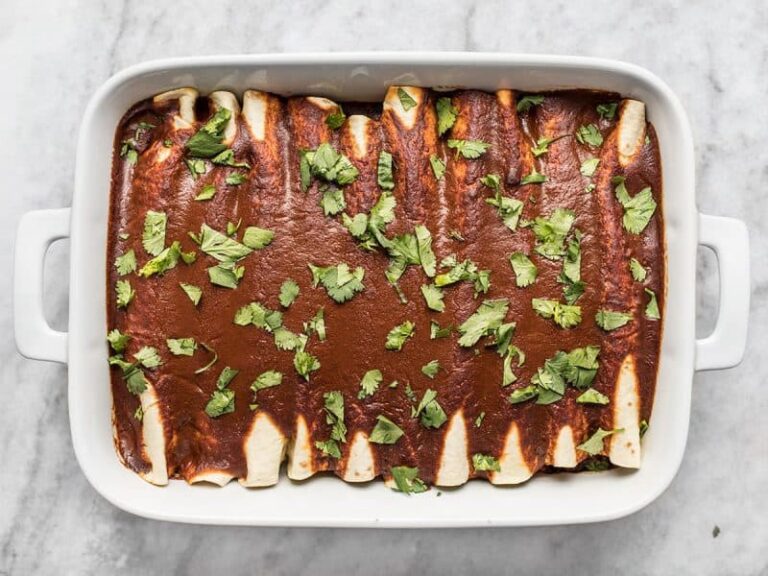 Vegan Black Bean and Avocado Enchiladas Budget Bytes