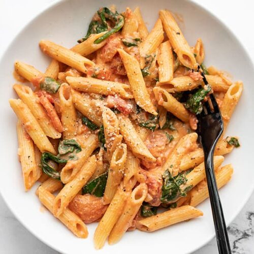 Creamy Tomato And Spinach Pasta With Video Budget Bytes
