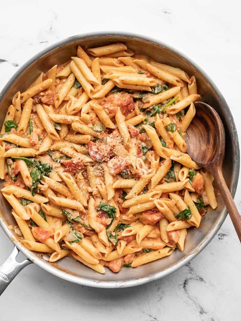 Creamy Tomato and Spinach Pasta - Budget Bytes