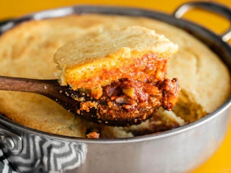 Chili Cornbread Skillet Budget Bytes