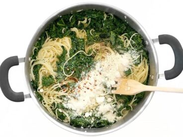 Garlic Parmesan Kale Pasta With Video Budget Bytes