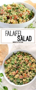 Falafel Salad with Homemade Tahini Dressing - Vegan - Budget Bytes