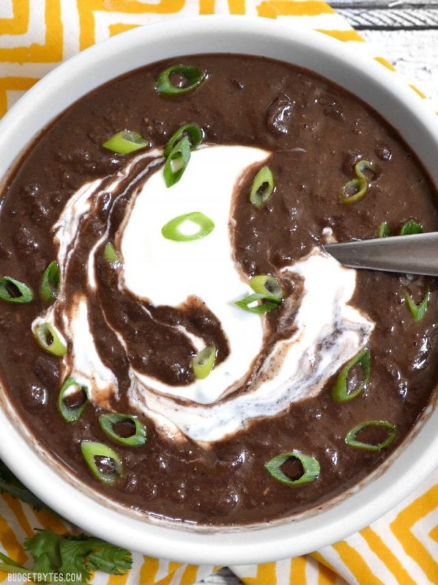 Slow Cooker Black Bean Soup - Budget Bytes