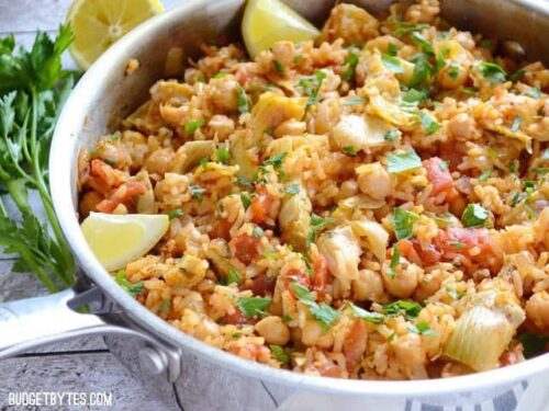 Spanish Chickpeas and Rice - with VIDEO - Budget Bytes