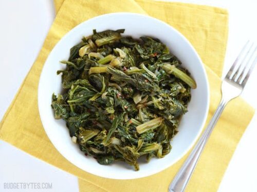 Vegetarian Mustard Greens Recipe - Budget Bytes