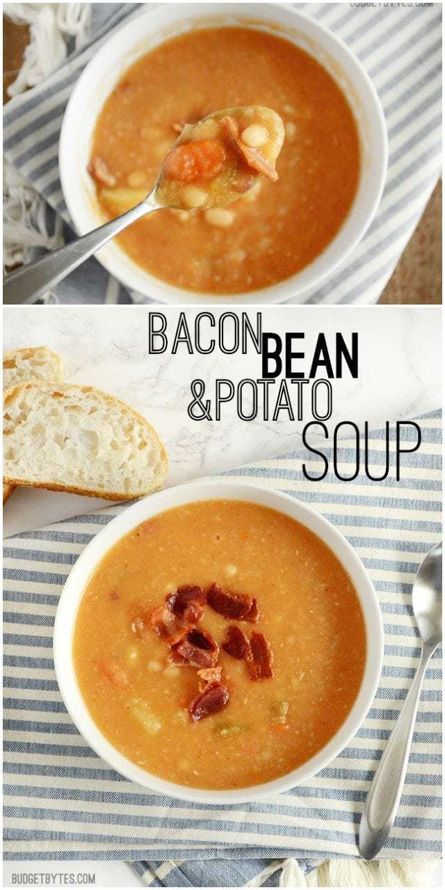Bacon Bean and Potato Soup - Budget Bytes