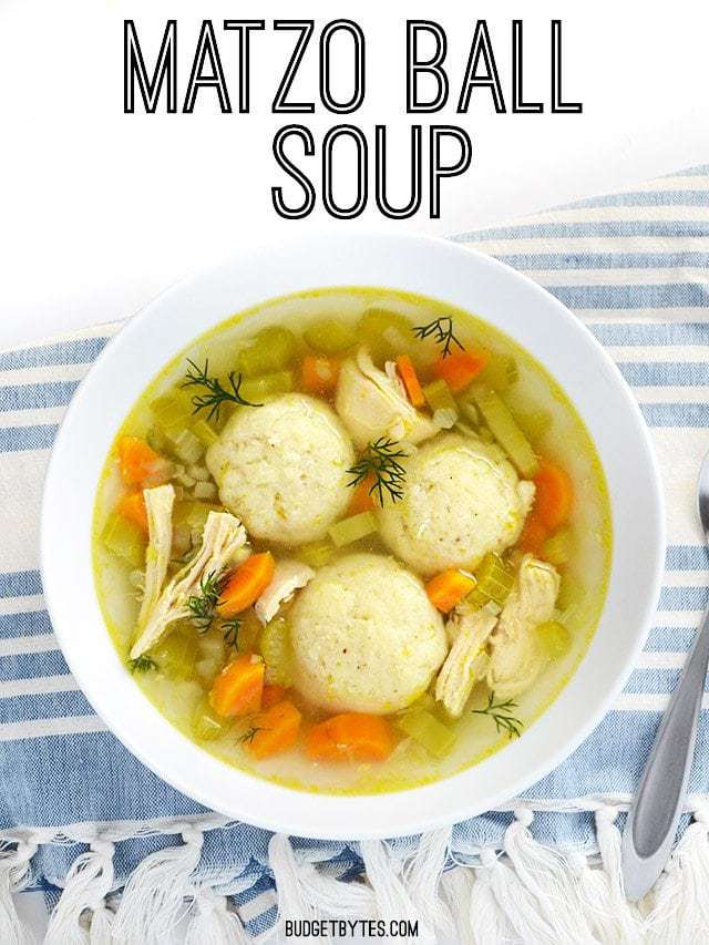 Matzo Ball Soup - Passover Chicken Soup Recipe