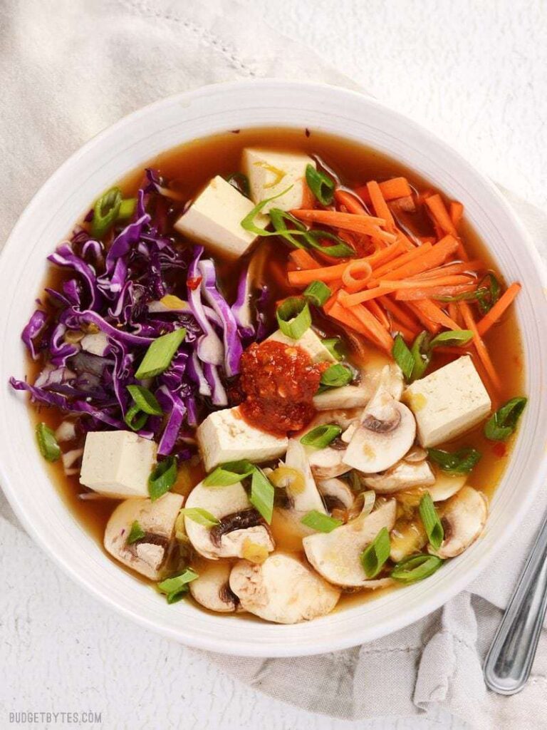 Hot and Sour Soup with Tofu - Budget Bytes