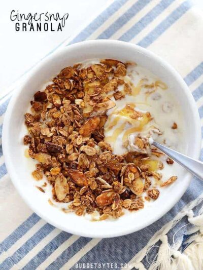 Homemade Gingersnap Granola Recipe - Budget Bytes