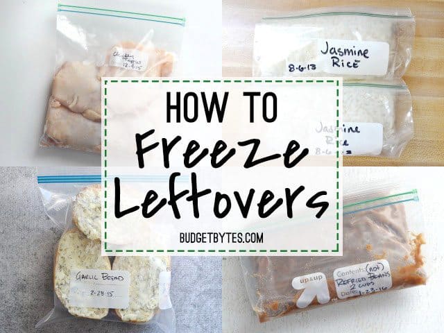 How to Freeze leftovers in Souper Cubes (no more wasted food) 