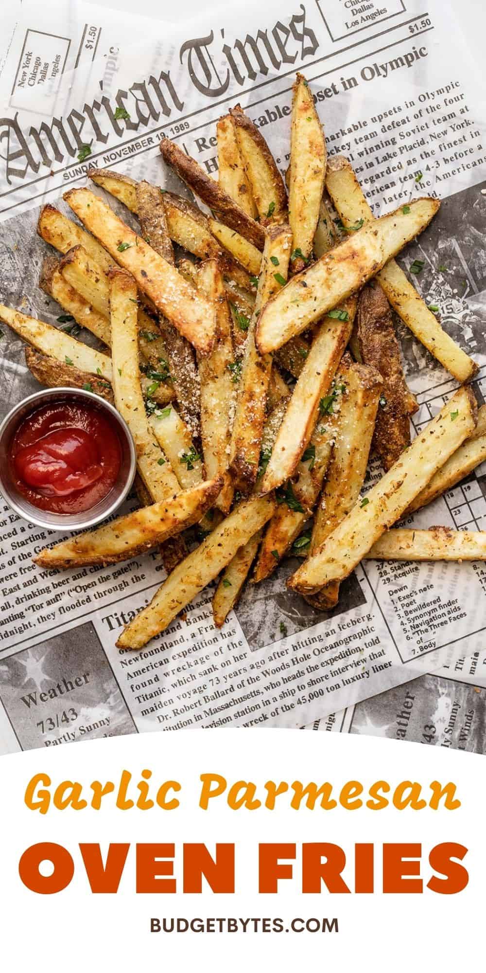 Garlic Parmesan Oven Fries - Budget Bytes