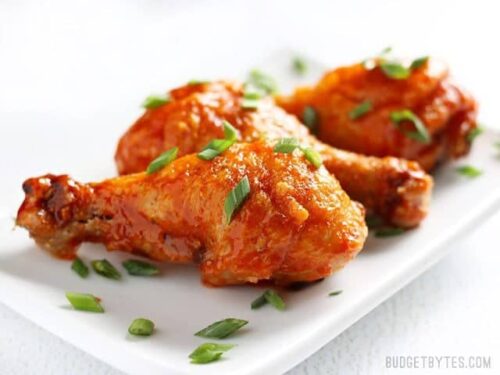 Honey Sriracha Chicken Drumsticks - Budget Bytes