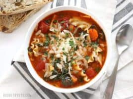 Garden Vegetable Lasagna Soup Recipe - Budget Bytes