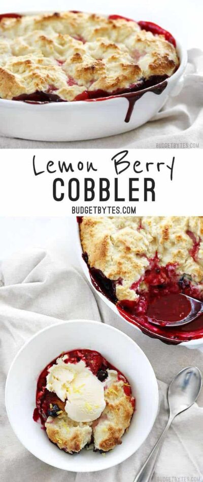 Lemon Berry Cobbler - Budget Bytes