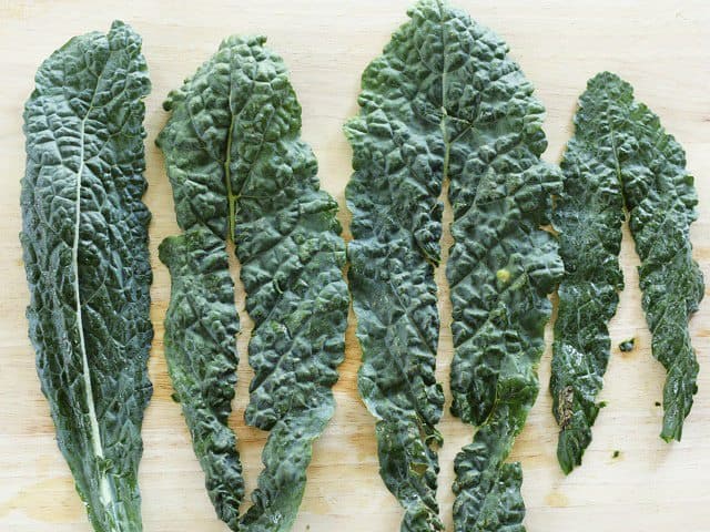 Lacinato Kale with stems removed