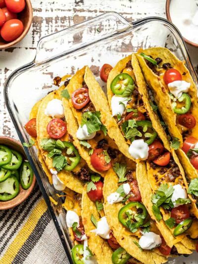 Crispy Baked Beef Tacos - Budget Bytes