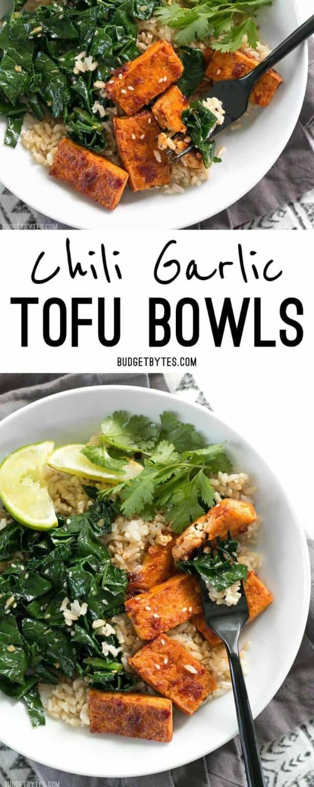 Chili Garlic Tofu Bowls Easy Vegan Meal Prep Budget Bytes