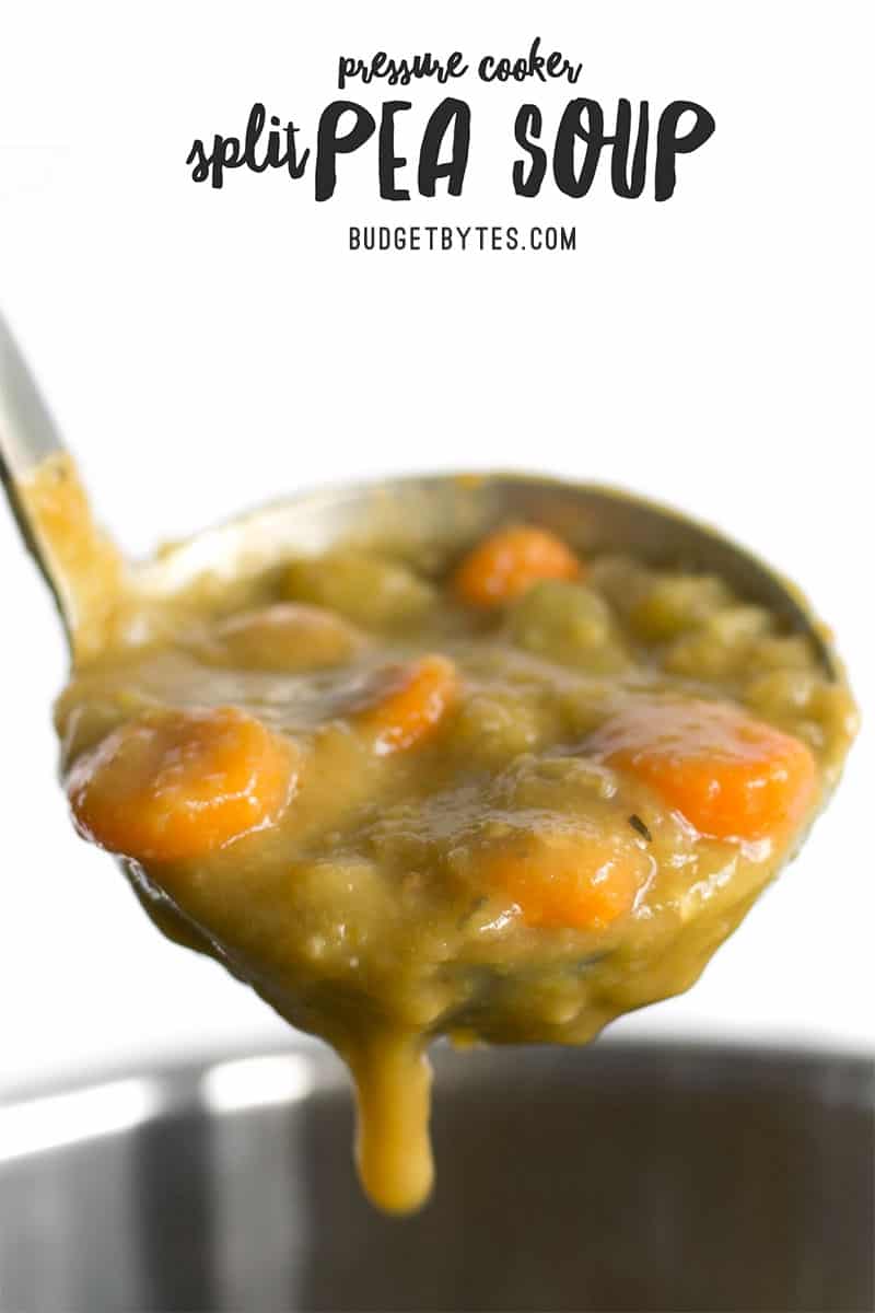 Pressure Cooker Split Pea Soup Recipe - Instant Pot - Budget Bytes