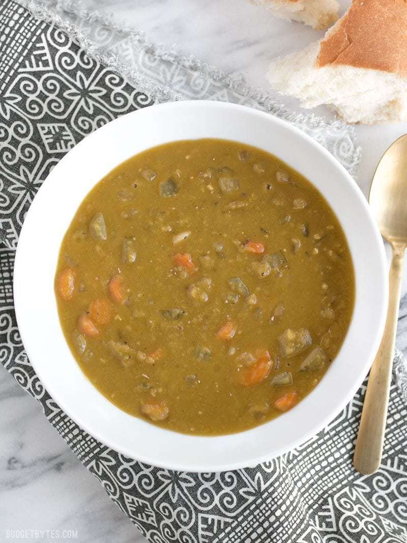 Instant Pot Split Pea Soup - Healthier Steps