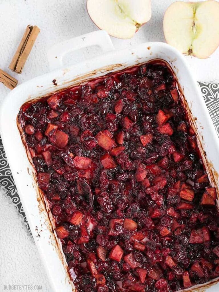 Roasted Apple Cranberry Relish - Budget Bytes