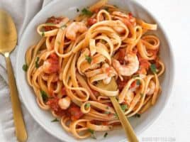 Spicy Seafood Pasta with Tomato Butter Sauce - Budget Bytes