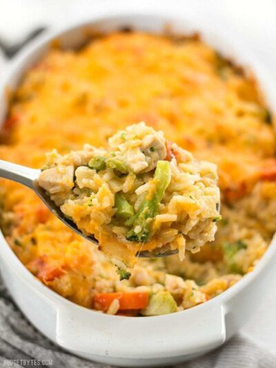 Cheesy Chicken and Rice Casserole - Budget Bytes