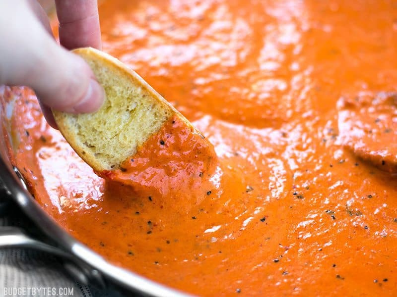 Creamy Roasted Red Pepper - Budget Bytes