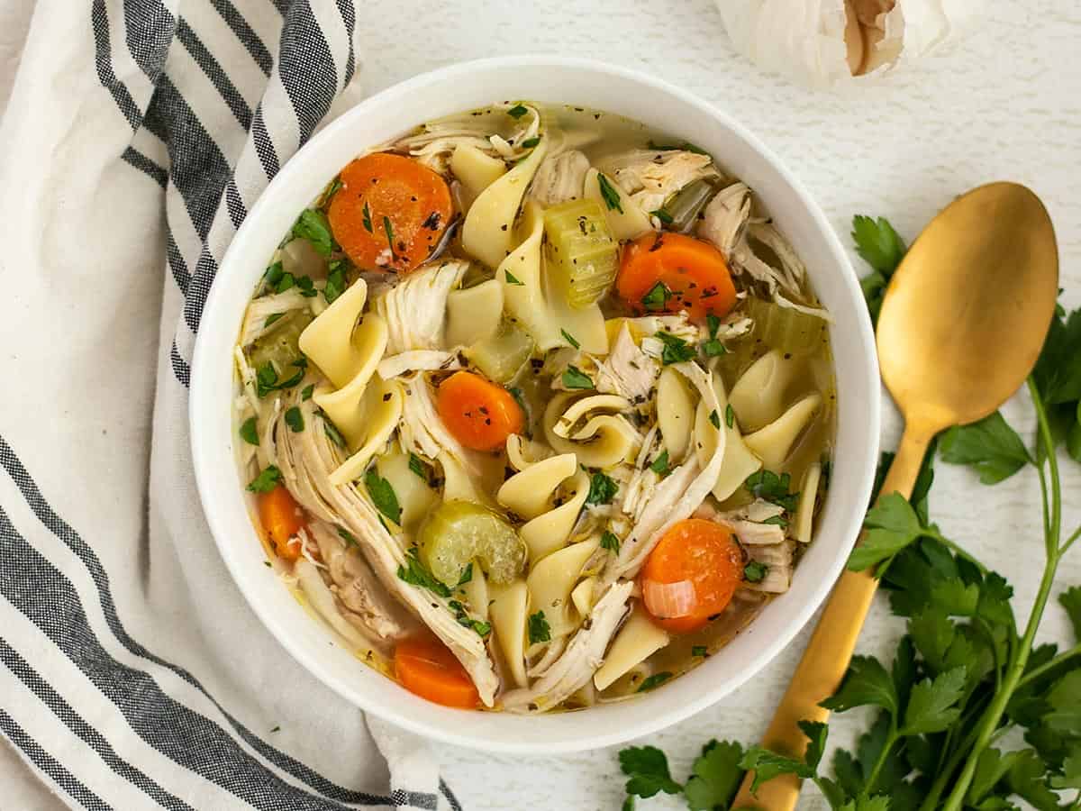 Chicken Noodle Soup (from scratch) - Budget Bytes