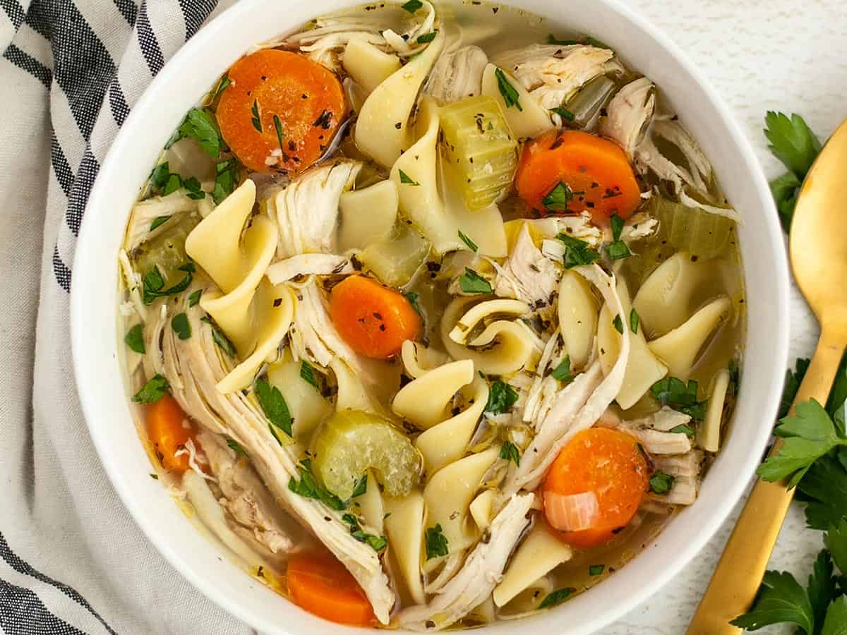 Chicken Noodle Soup (from scratch) - Budget Bytes