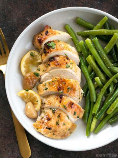 Lemon Garlic Roasted Chicken - Budget Bytes