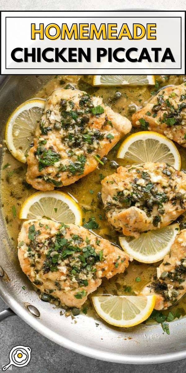 chicken piccata pin image