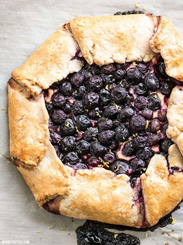 Lemon Blueberry Cream Cheese Galette - Budget Bytes