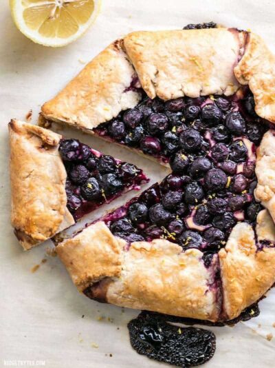 Lemon Blueberry Cream Cheese Galette - Budget Bytes